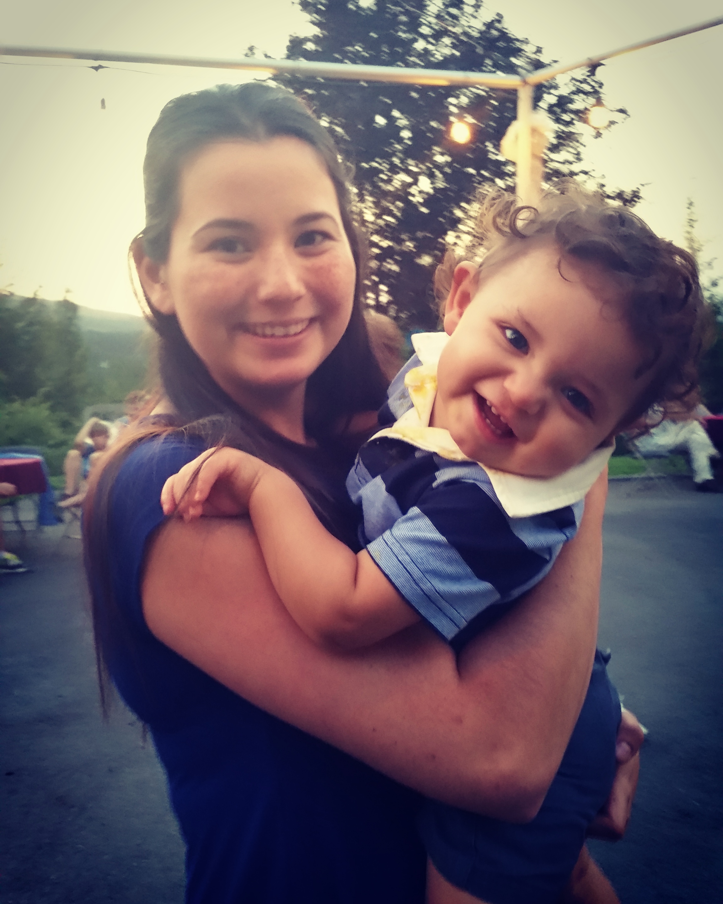 damara and sawyer at heidi wedding