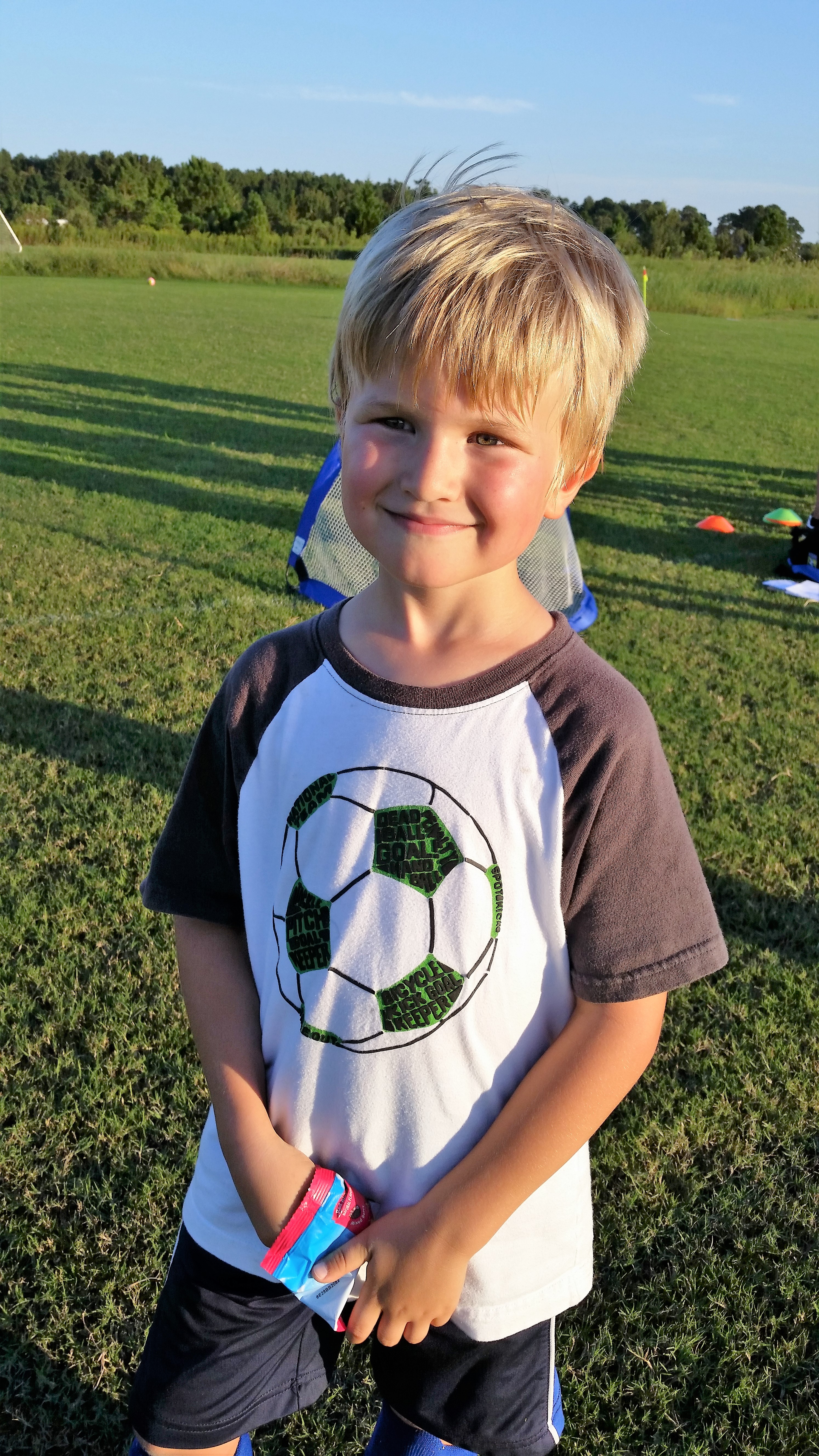 liam on the field